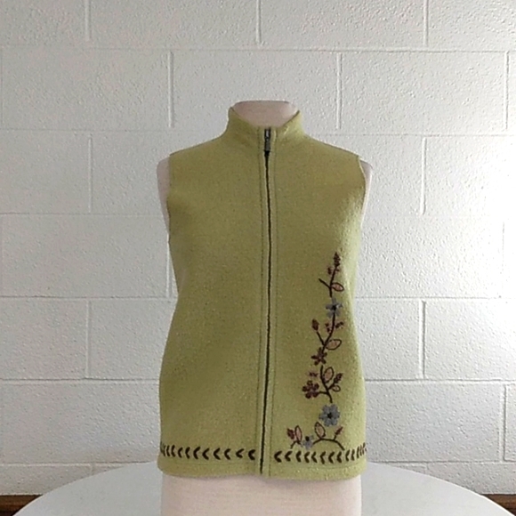 Sigrid Olsen embroidered Vest, size L - Picture 1 of 7